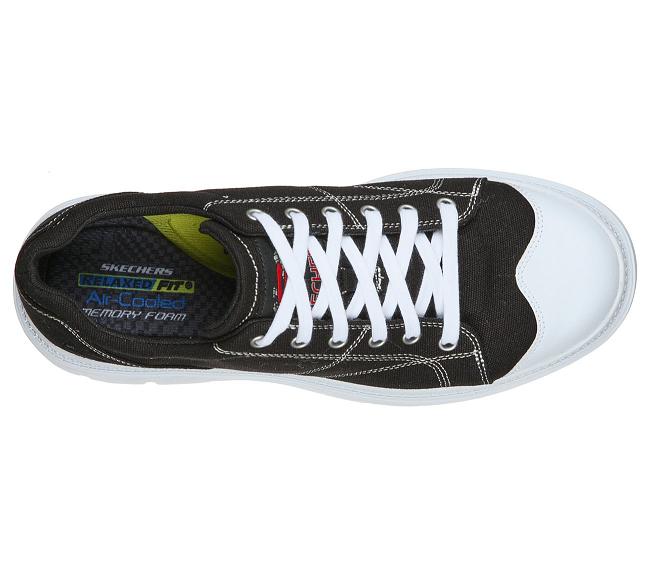 Zapatos Sin Cordones Skechers Hombre - Roadout Negro MGELT5136